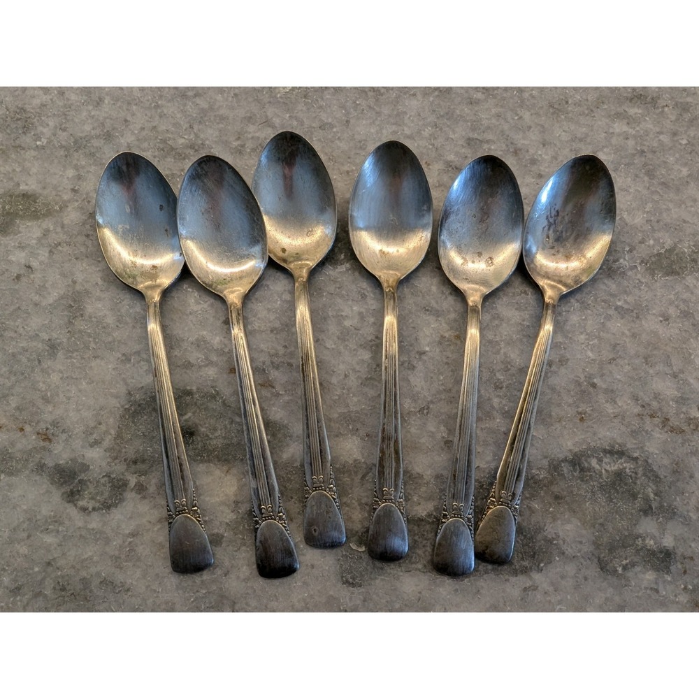 Vintage‎ Embassy Silverplated Small Spoons Set Of 6